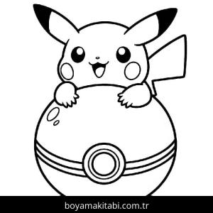 Pikachu boyama sayfası – boyama etkinliği, çocuk aktivitesi