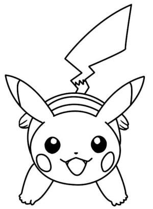 Pikachu boyama sayfası,  coloring page, Yazdırılabilir Pikachu resim, 