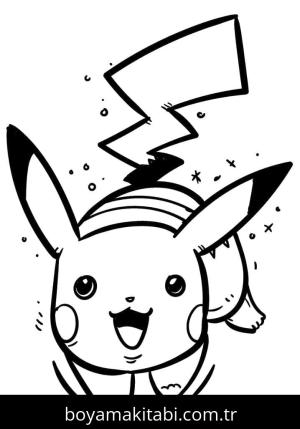 Pikachu boyama sayfası – yaratıcılığı geliştirir, keyifli zaman
