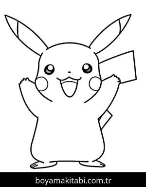 Pikachu boyama sayfası – okul öncesi, evde etkinlik
