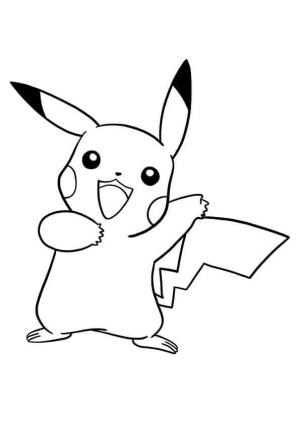 Pikachu boyama sayfası,  coloring page, Pokemon Pikaçu, 