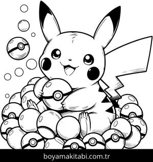 Pikachu boyama sayfası,  coloring page, , 