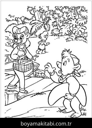 Piknik boyama sayfası,  coloring page, , The Picnic00