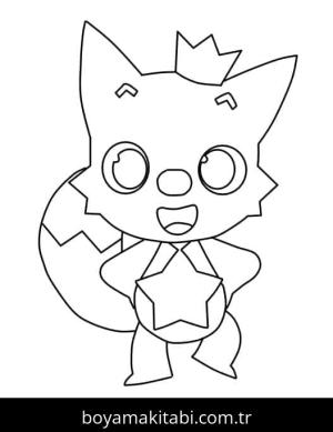 Pinkfong boyama sayfası – boyama etkinliği, çocuk aktivitesi