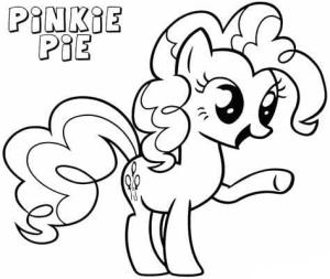 Pinkie Pie boyama sayfası,  coloring page, Pinkie Pie Resim Anahat, 