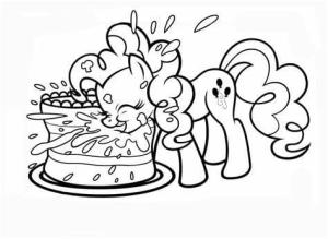 Pinkie Pie boyama sayfası,  coloring page, Pinkie Pie Anahatlarını Yazdır, 