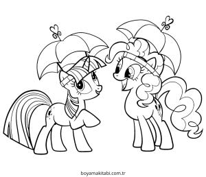 Pinkie Pie boyama sayfası – boyama etkinliği, çocuk aktivitesi