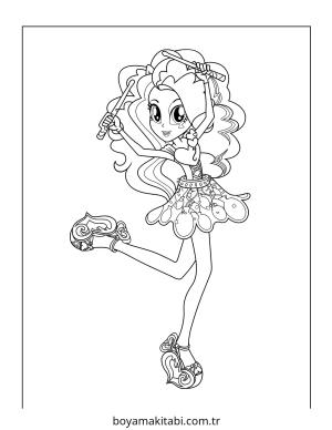 Pinkie Pie boyama sayfası – PDF indir, sevimli karakter