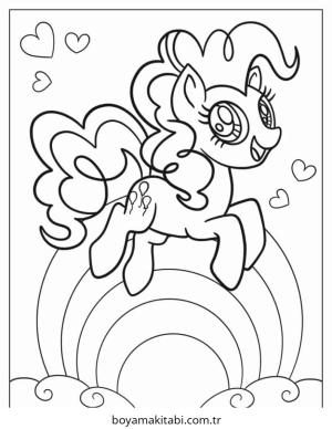 Pinkie Pie boyama sayfası – boyama çalışması, yaratıcılığı geliştirir