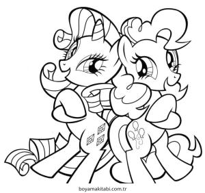 Pinkie Pie boyama sayfası – okul öncesi, evde etkinlik