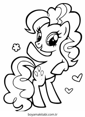 Pinkie Pie boyama sayfası – eğlenceli etkinlik, el becerilerini geliştirir
