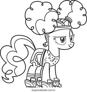 Pinkie Pie boyama sayfası – ücretsiz yazdır, boyama etkinliği