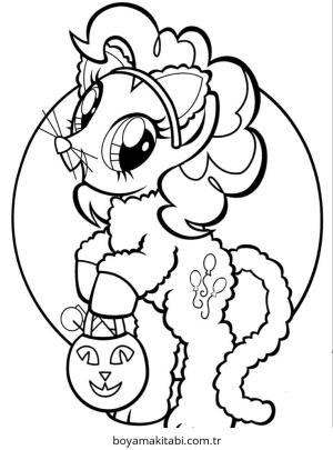 Pinkie Pie boyama sayfası – yaratıcılığı geliştirir, keyifli zaman