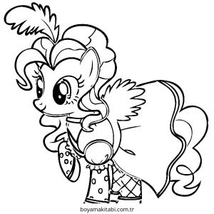 Pinkie Pie boyama sayfası – eğlenceli etkinlik, el becerilerini geliştirir