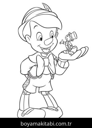 Pinokyo boyama sayfası – keyifli zaman, renkli çizimler