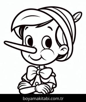 Pinokyo boyama sayfası – ücretsiz yazdır, boyama etkinliği