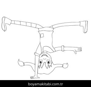 Pippi Uzunçorap boyama sayfası – PDF indir, sevimli karakter