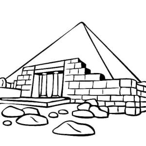 Piramit boyama sayfası,  coloring page, Piramit Resmi, 