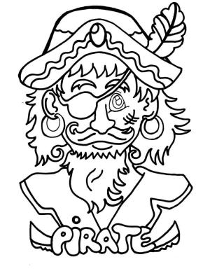 Pirate boyama sayfası,  coloring page, Korsan Sembolü, 