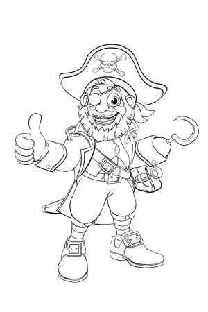 Pirate boyama sayfası,  coloring page, Korsan Eğlencesi, 