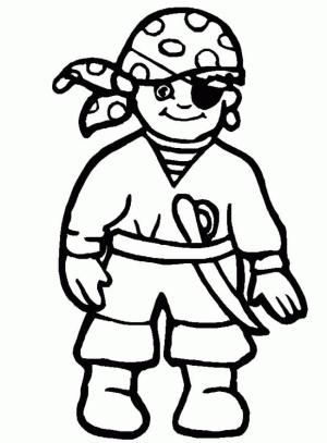 Pirate boyama sayfası,  coloring page, Korsan Gülümseyerek çizim, 