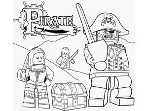 Pirate boyama sayfası,  coloring page, Lego Korsanı, 