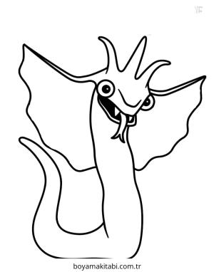 Pixel boyama sayfası – sanatsal çalışma, çocuklar için