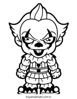 Pixel boyama sayfası – çizgi film temalı, basit çizim