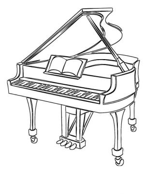 Piyano boyama sayfası,  coloring page, İnanılmaz Piyano, 