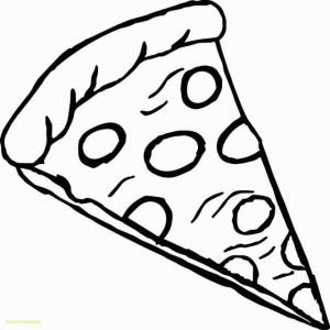 Pizza boyama sayfası,  coloring page, Basit Pizza, 