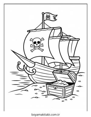 Plaj boyama sayfası – PDF indir, sevimli karakter