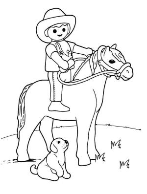 Playmobil boyama sayfası,  coloring page, Playmobil Çiftçisini çiz, 