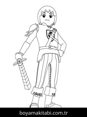 Playmobil boyama sayfası – boyama etkinliği, çocuk aktivitesi