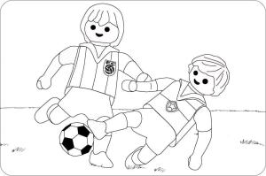 Playmobil boyama sayfası,  coloring page, Playmobil Futbolu çiz, 