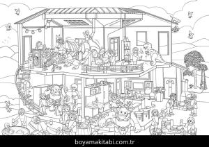Playmobil boyama sayfası – evde etkinlik, ücretsiz yazdır