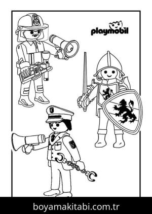 Playmobil boyama sayfası – evde etkinlik, ücretsiz yazdır