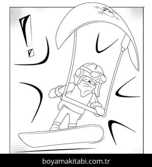 Playmobil boyama sayfası – el becerilerini geliştirir, boyama çalışması