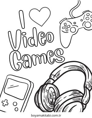 Playstation boyama sayfası – keyifli zaman, renkli çizimler