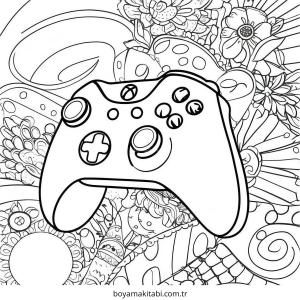 Playstation boyama sayfası – PDF indir, sevimli karakter