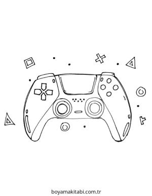 Playstation boyama sayfası – evde etkinlik, ücretsiz yazdır
