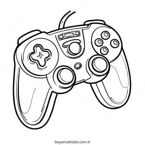 Playstation boyama sayfası – kolay boyama, eğitici aktivite