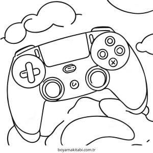 Playstation boyama sayfası – okul öncesi, evde etkinlik