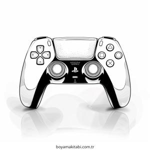 Playstation boyama sayfası – boyama etkinliği, çocuk aktivitesi