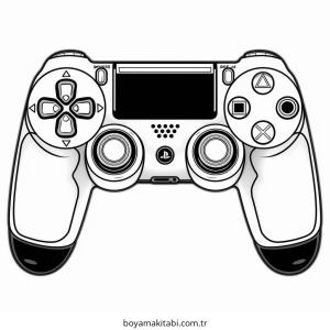 Playstation boyama sayfası – çocuklar için, çizgi film temalı