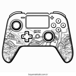 Playstation boyama sayfası – çocuk aktivitesi, PDF indir