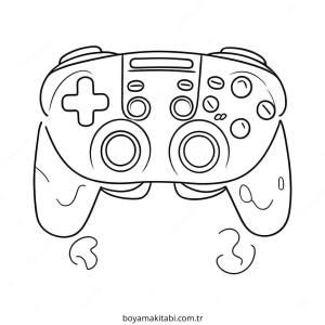 Playstation boyama sayfası – çocuklar için, çizgi film temalı