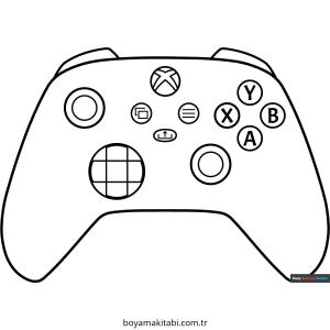 Playstation boyama sayfası – sanatsal çalışma, çocuklar için