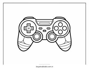 Playstation boyama sayfası – el becerilerini geliştirir, boyama çalışması