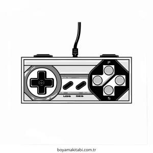 Playstation boyama sayfası – renkli çizimler, okul öncesi