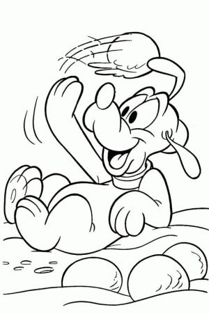 Pluto (Disney) boyama sayfası,  coloring page, Küçük Pluto, 